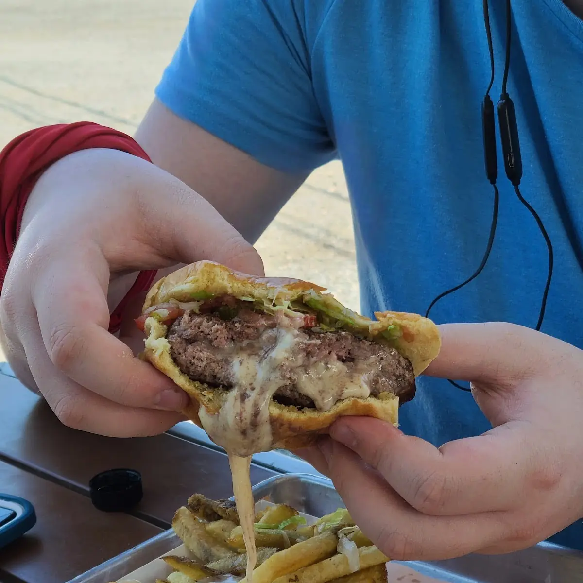 Juicy Lucy with Large Fries