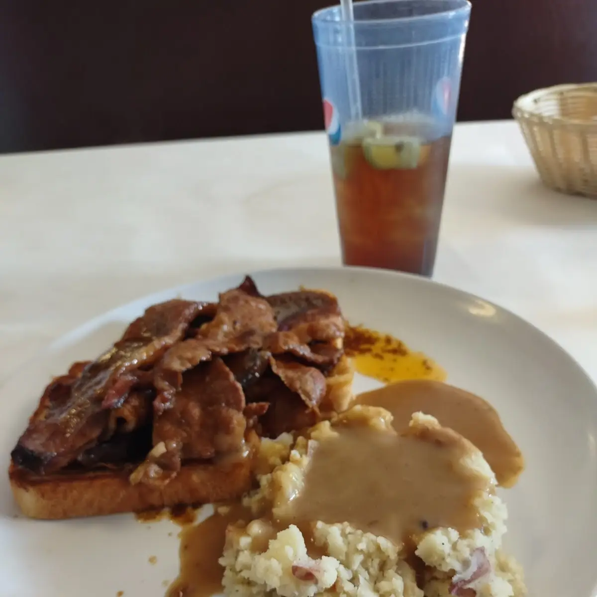 Open Faced Roast Beef