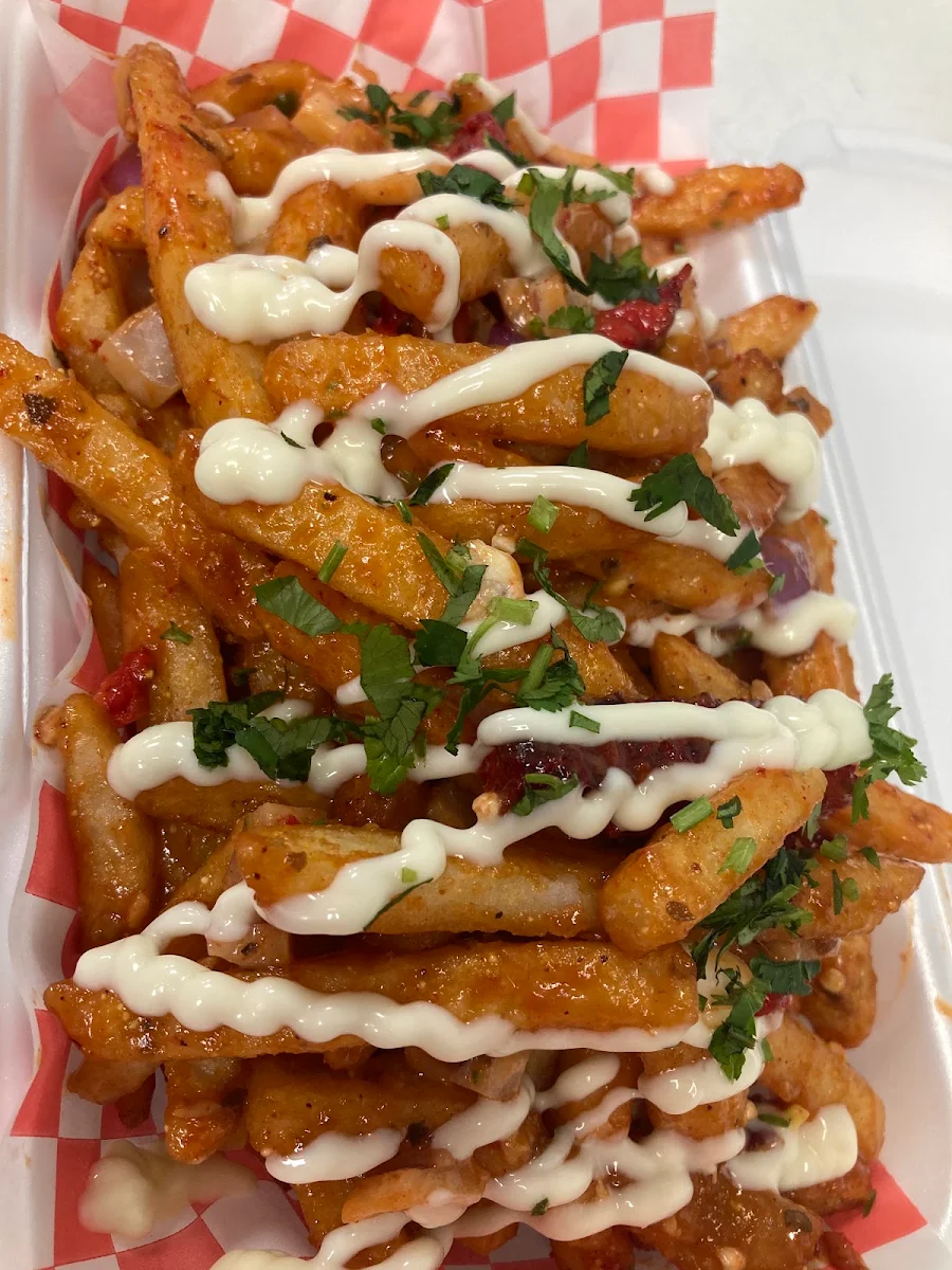Indian Style Fries, Pizza Depot Wyandotte