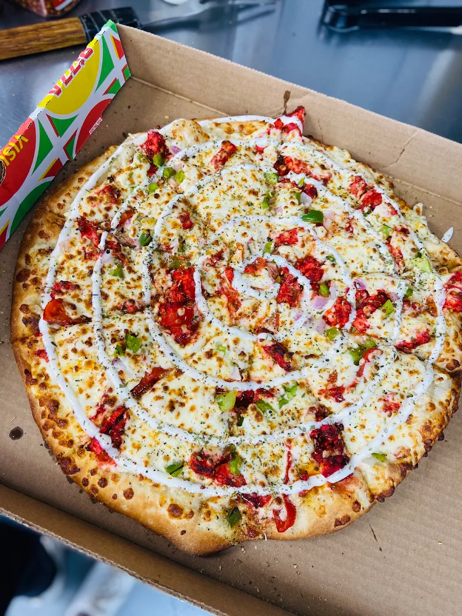 Signature Veggie Corn Pizza, Pizza Depot Wyandotte