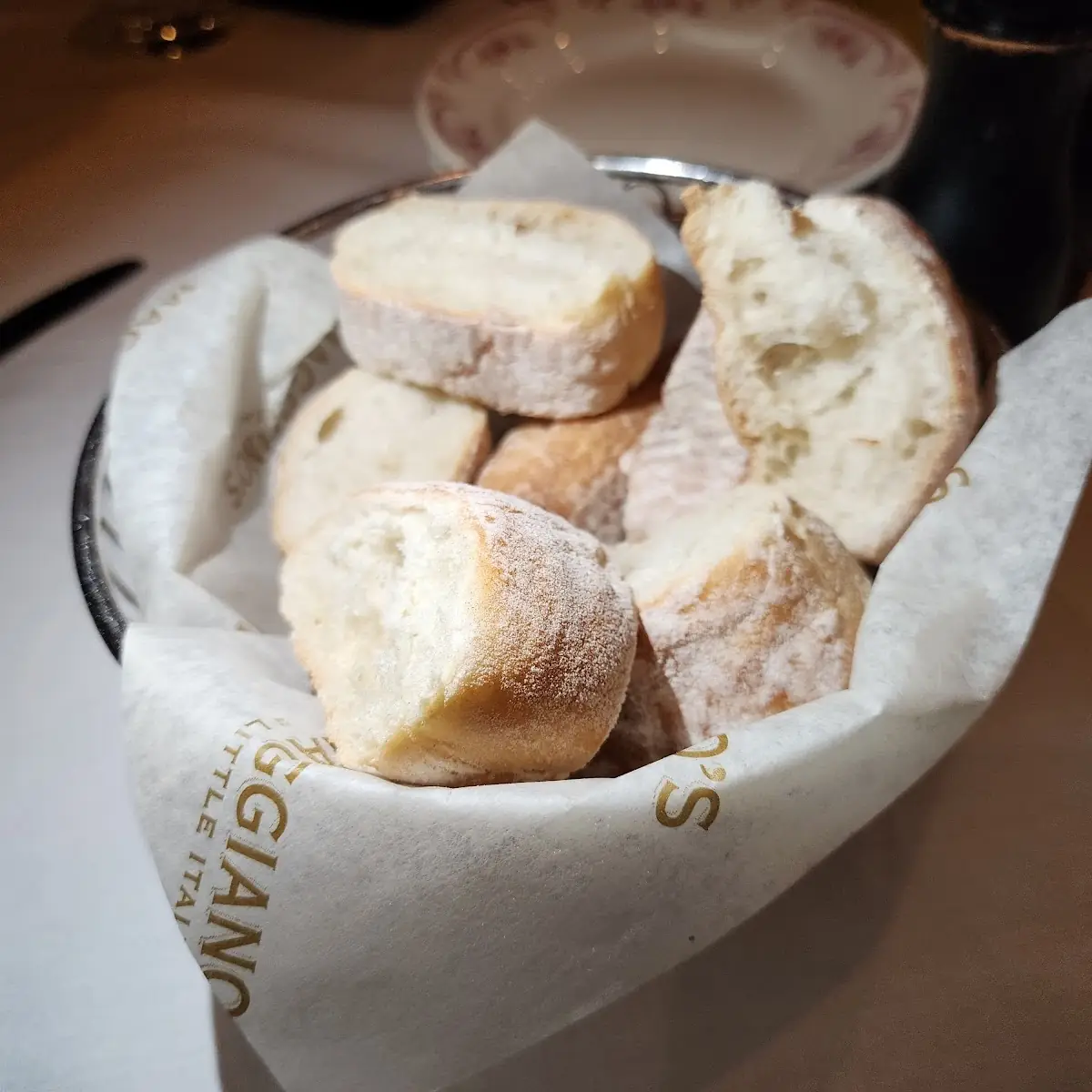 Bread Basket with Olive Oil