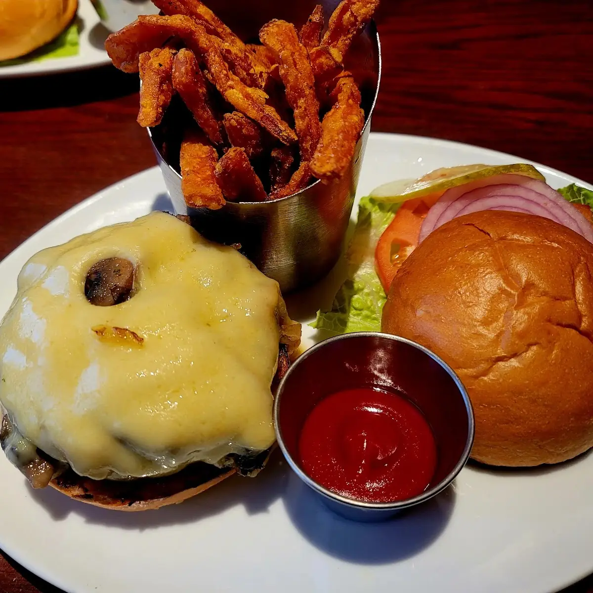 Swiss Mushroom Burger