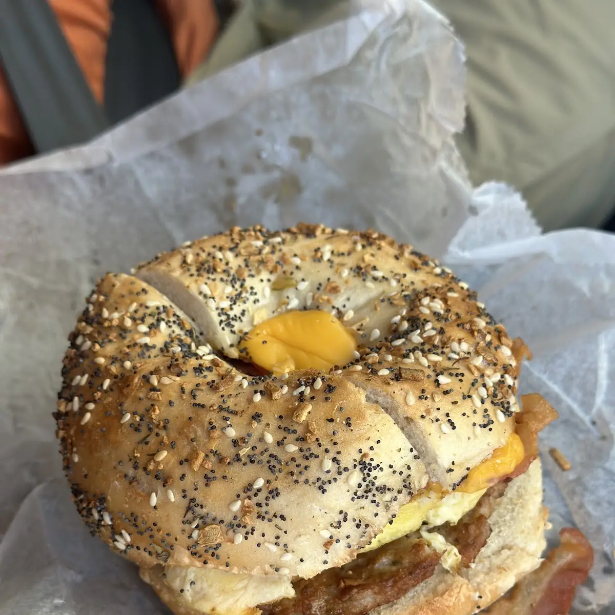 Sesame Bagel Breakfast Sandwich