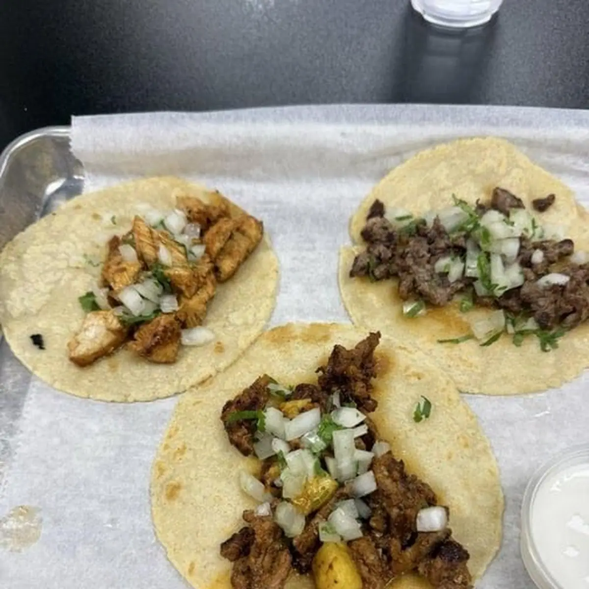 Carne Asada and Chorizo Tacos