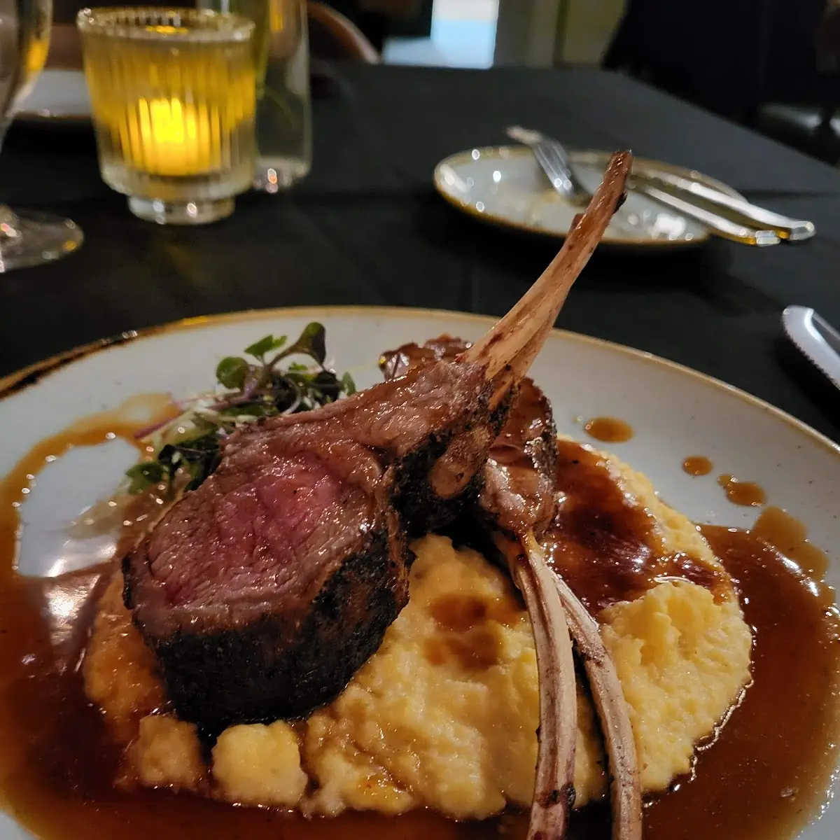 Grilled Half Rack of NZ Lamb