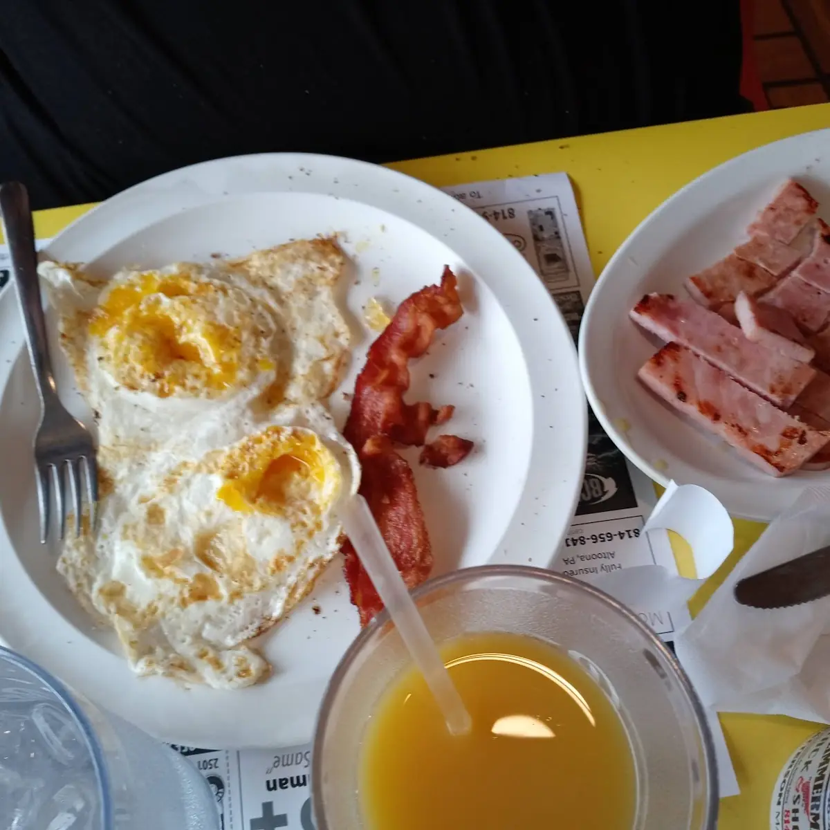 2 Eggs Bacon and Ham