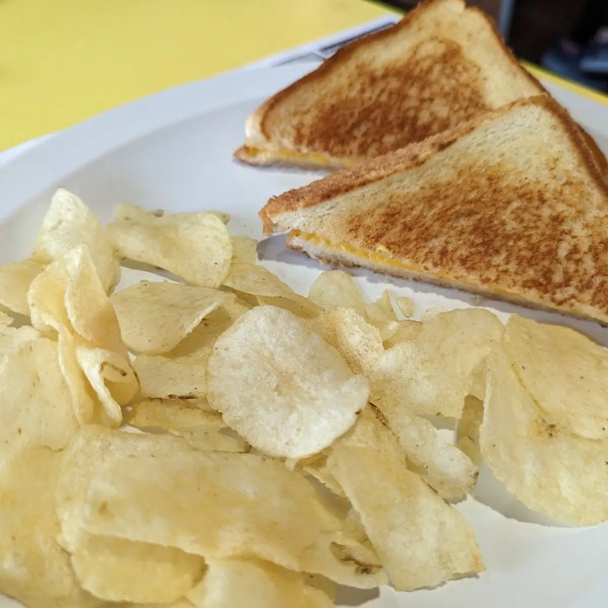 Cheese Sandwich and Chips