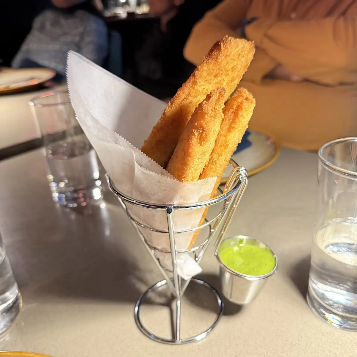 Fried Fish with Green Chutney