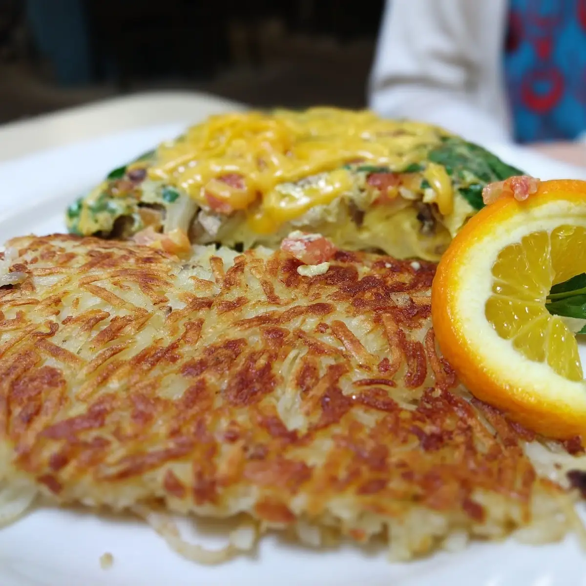 Peg's Glorified Ham Steak & Eggs