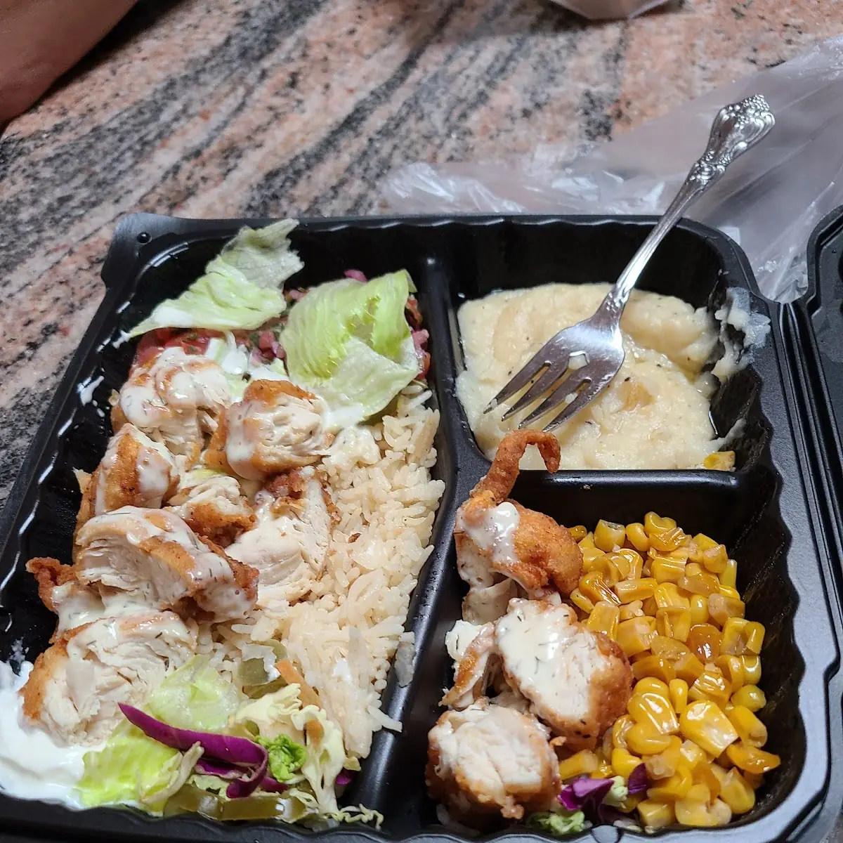Diced Gril Chicken Rice Platter
