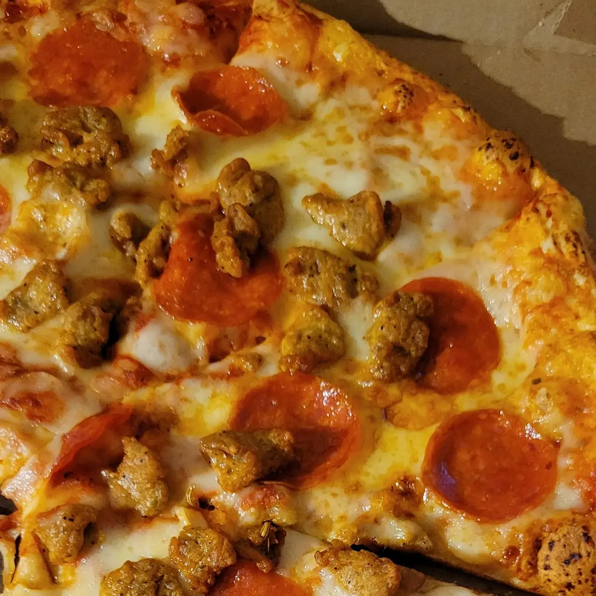 Pepperoni and Sausage Pizza