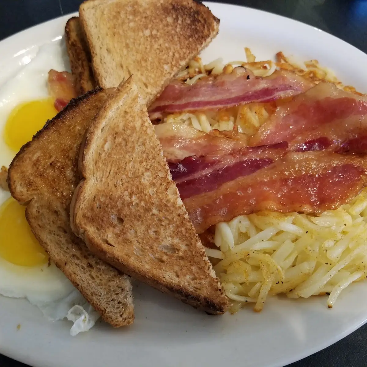 Bacon Eggs and Hashbrowns