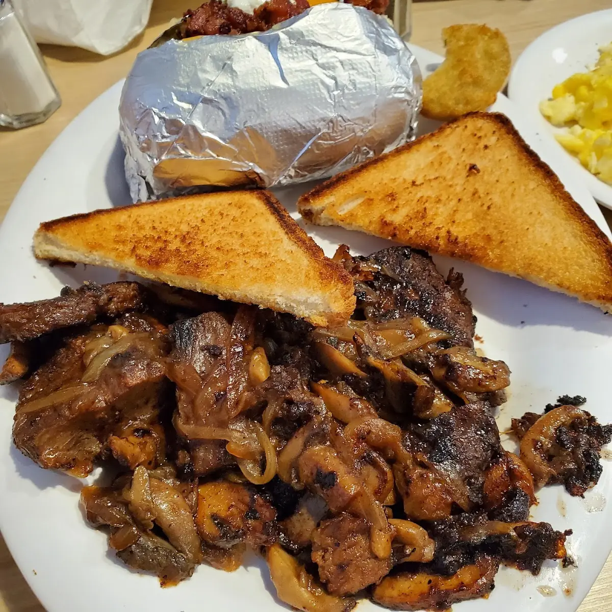 Baked Potato and Toast