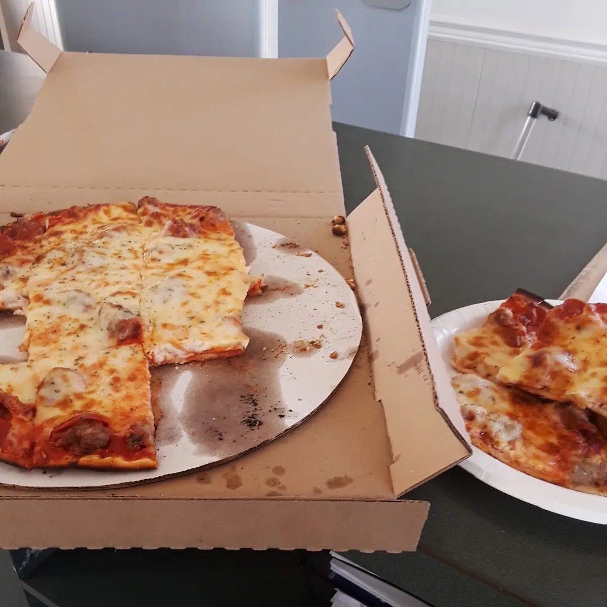 Sausage and Pepperoni Pizza