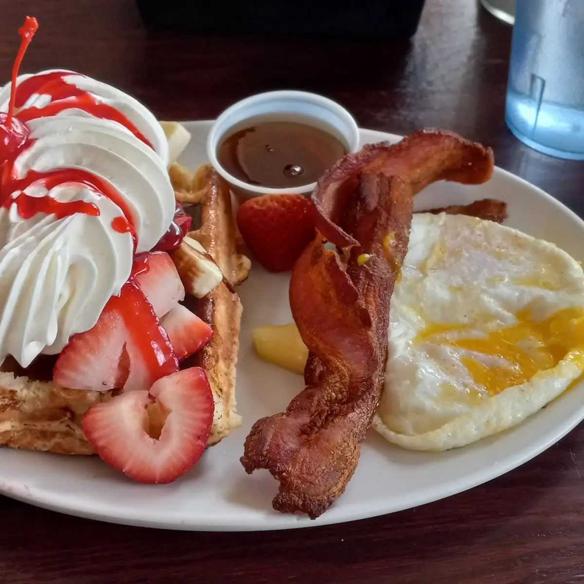 Banana Split Waffle