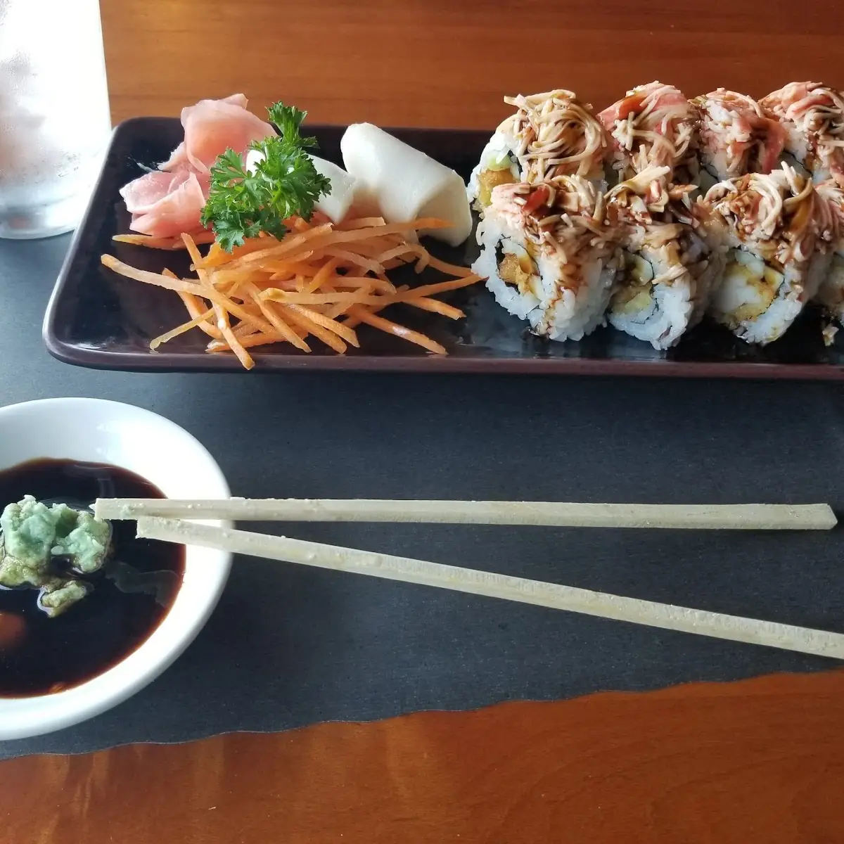 Red Dragon Roll & White Tuna Sashimi