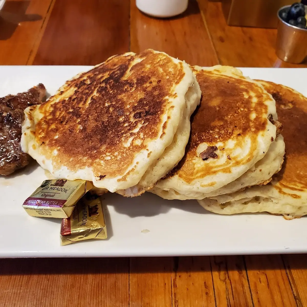 Buttermilk Pancakes with Crispy Bacon