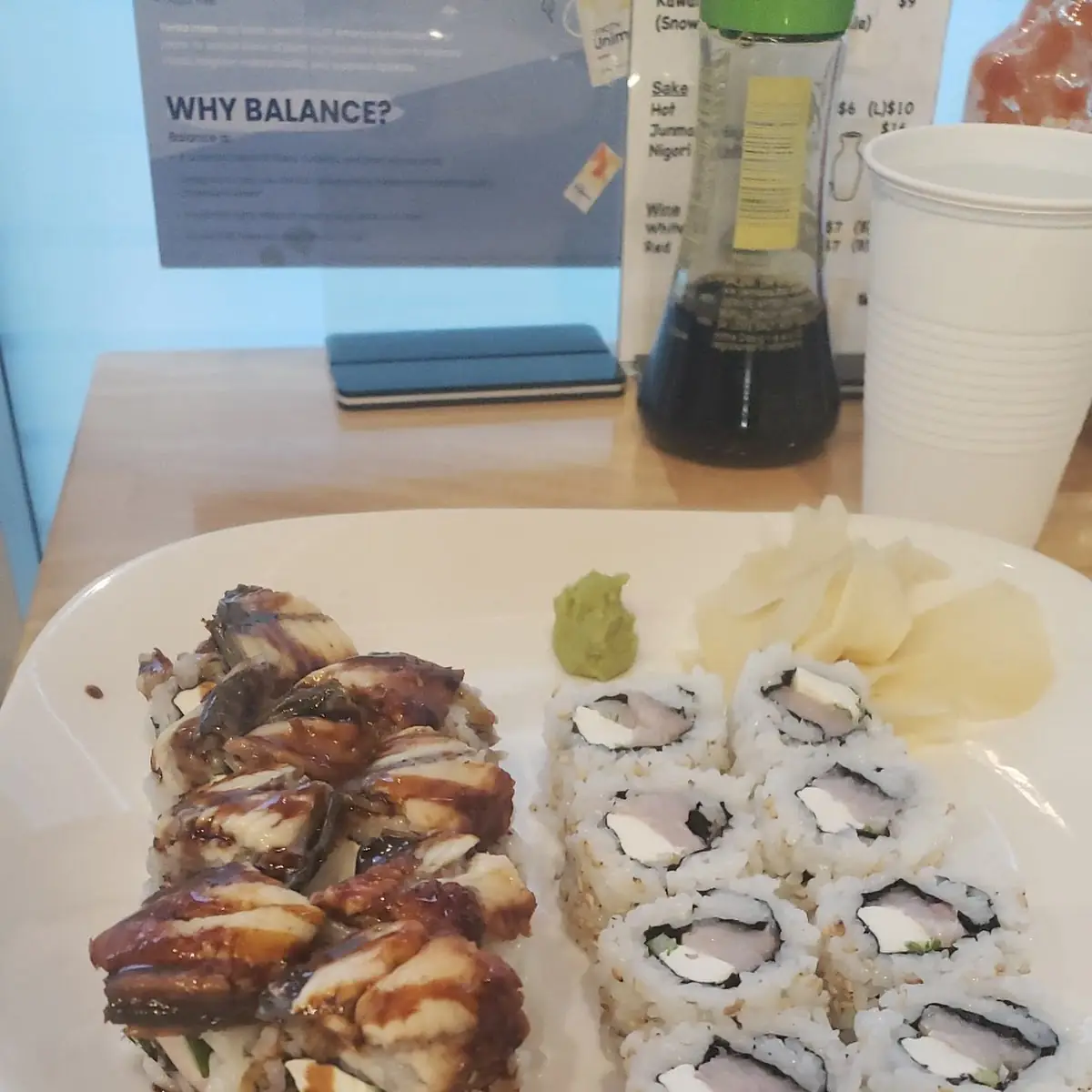 JB Hamachi Hand Roll & Dancing Eel
