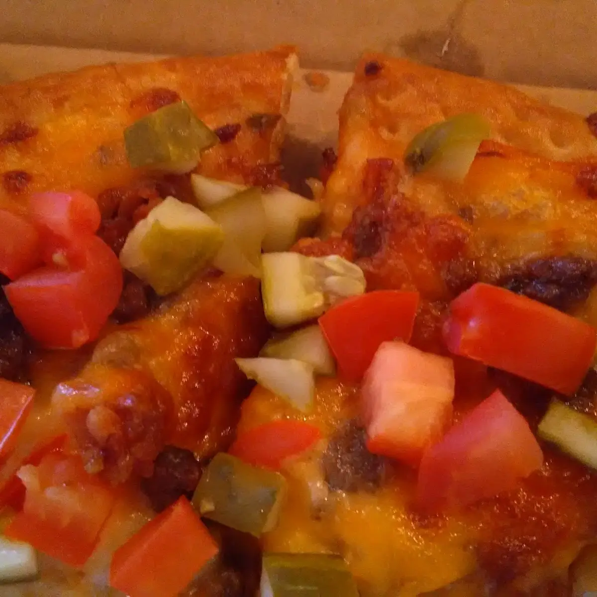 Bacon Cheese Burger Pizza