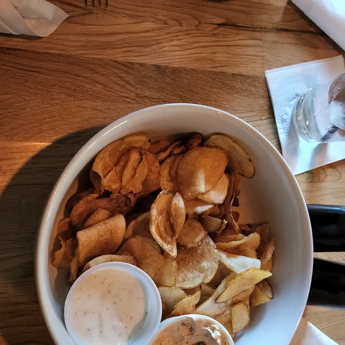 Bar Chips with French Onion Dip