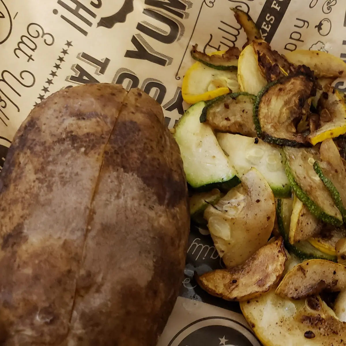 Baked Potato with Veggies