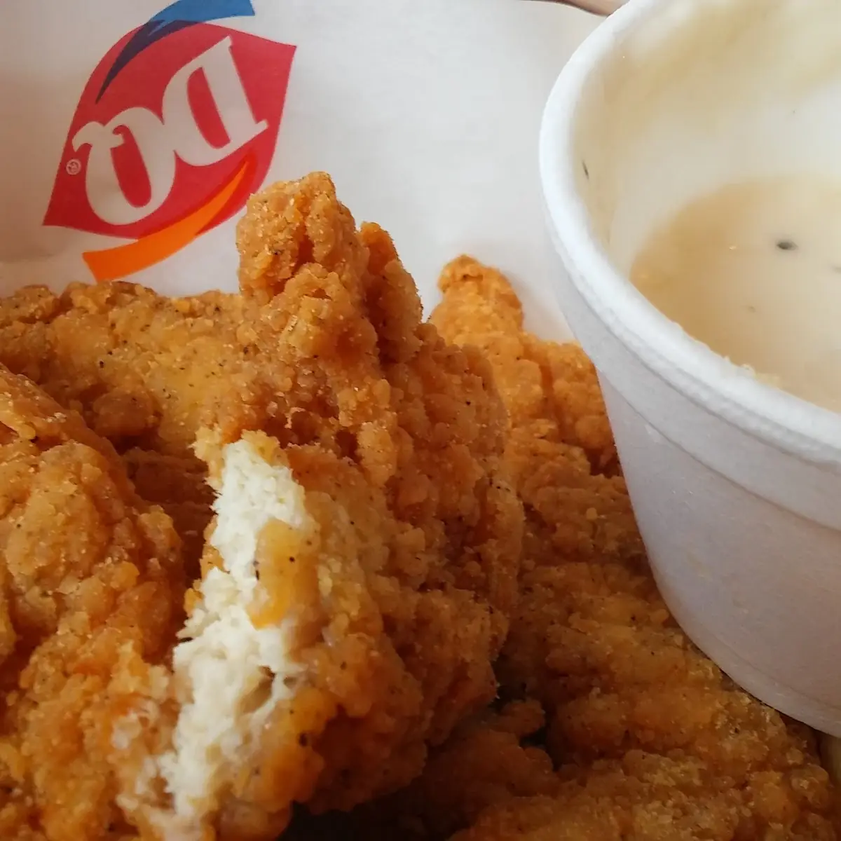 Chicken Strips with Gravy