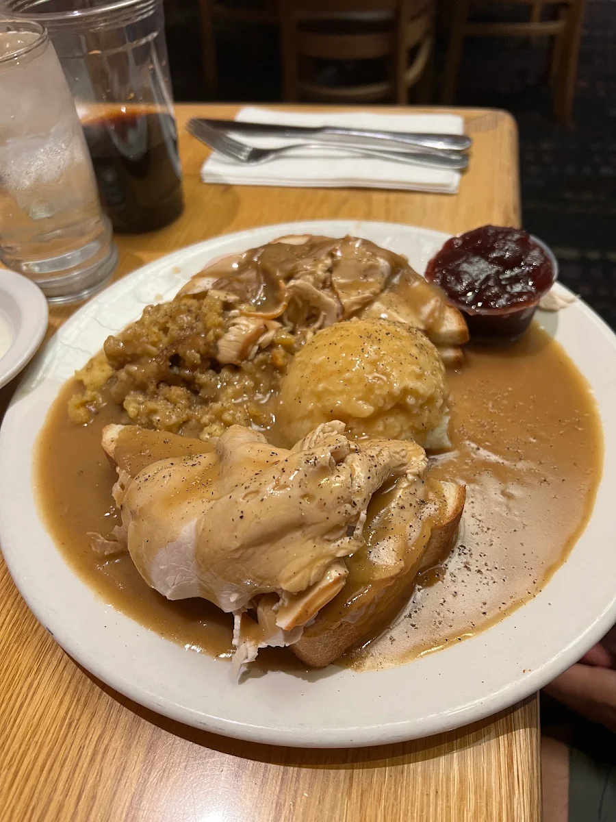 Open Faced Hot Turkey Sandwich