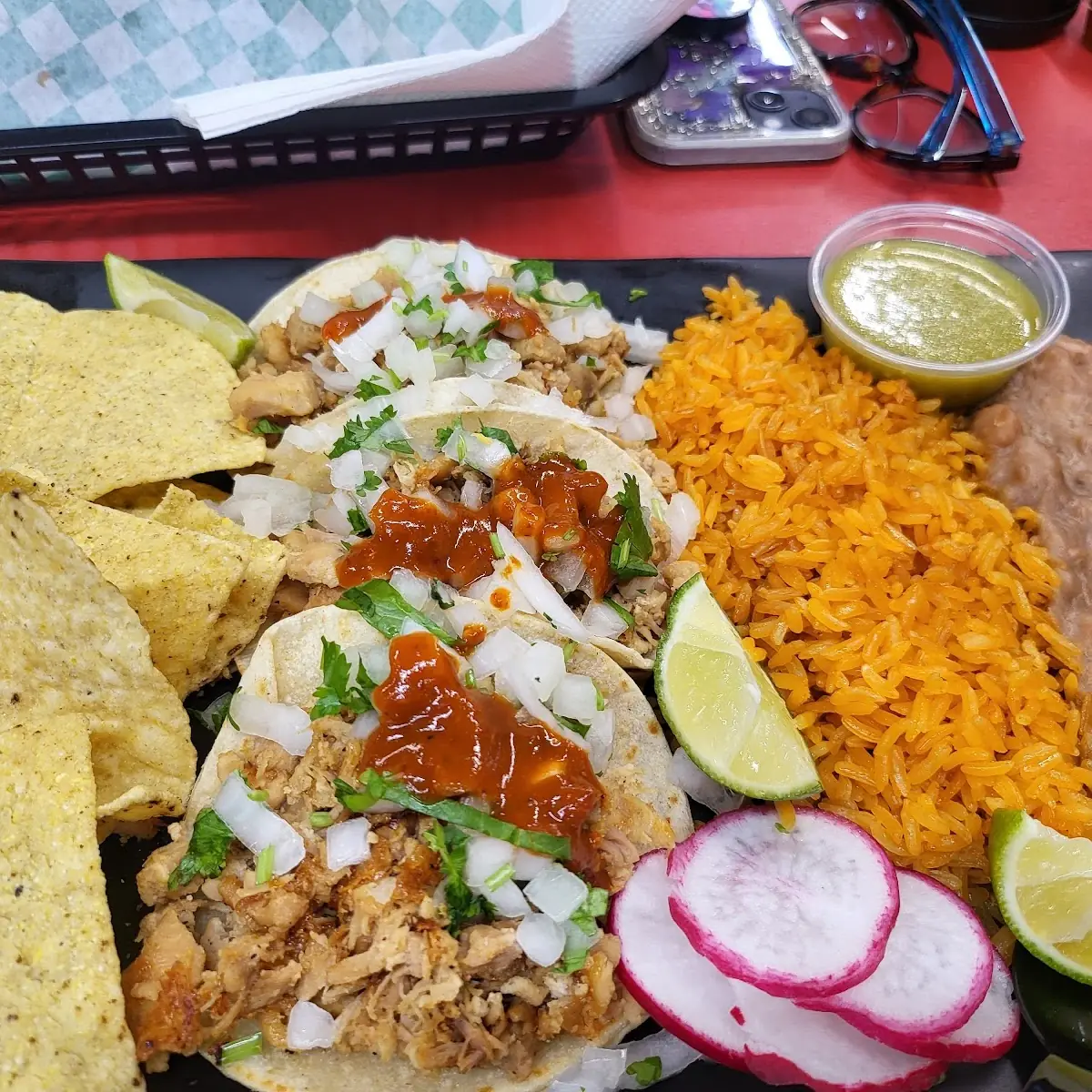 Chicken Taco Plate