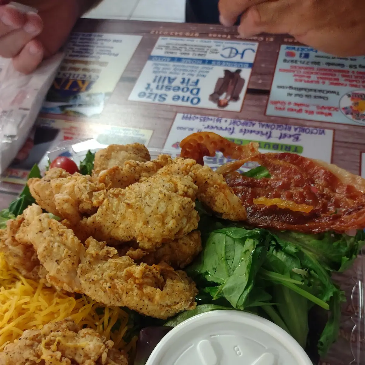 Chicken Strip and Salad