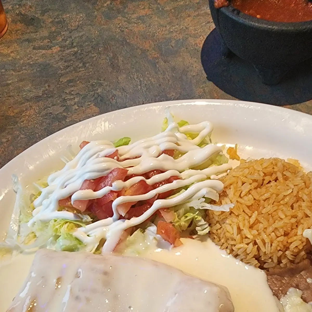 One Enchilada Rice and Beans
