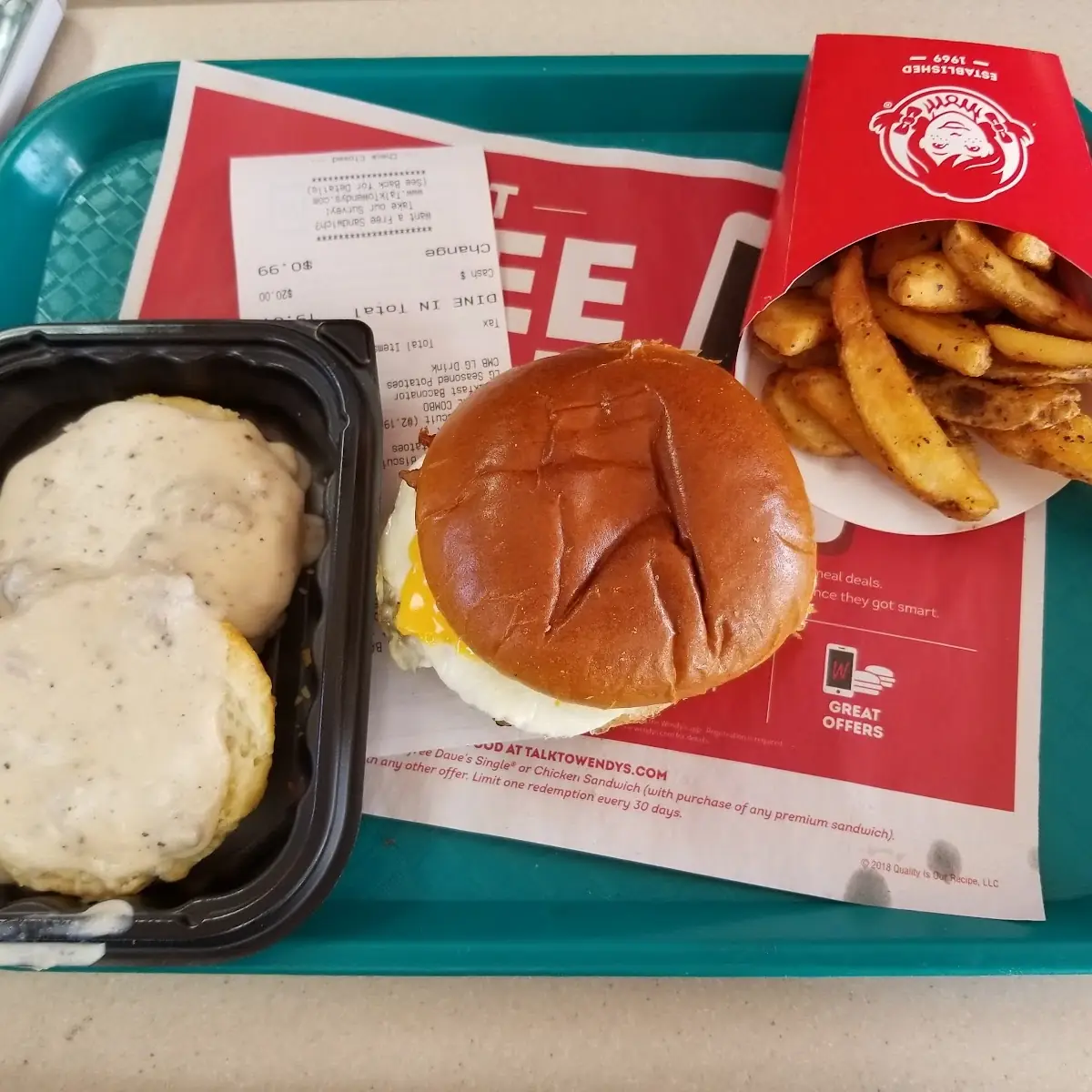 Baconator Breakfast Sandwich Meal