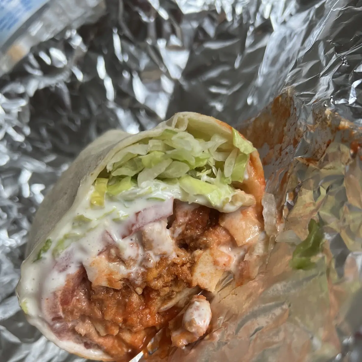 Buffalo or BBQ Chicken Wrap