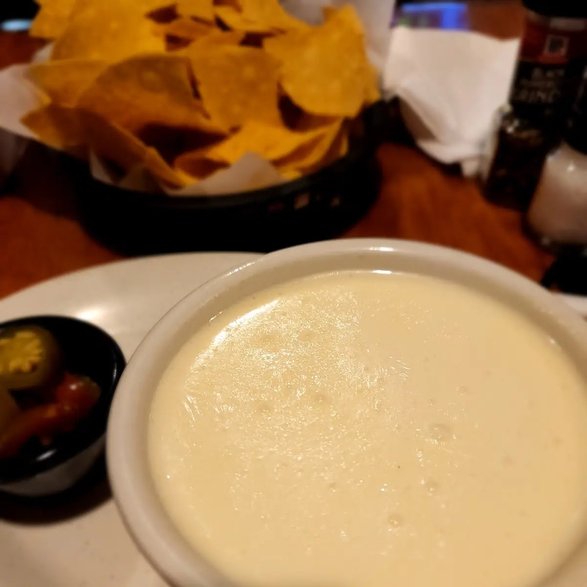 Queso Dip with Jalapeños on the Side