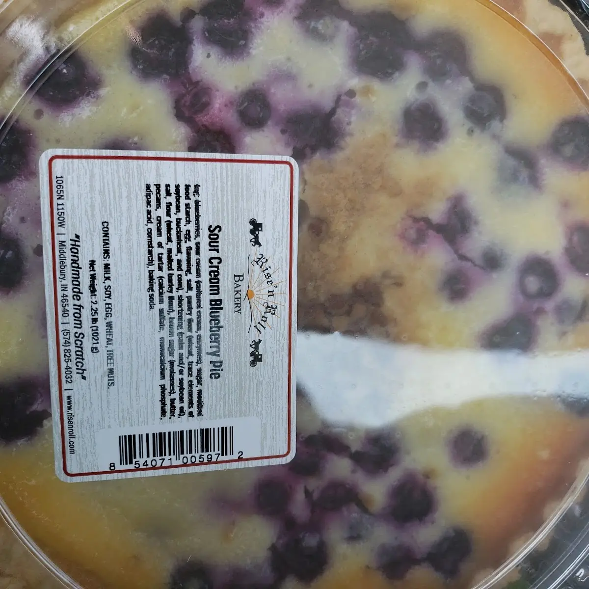 Sour Cream Blueberry Pie