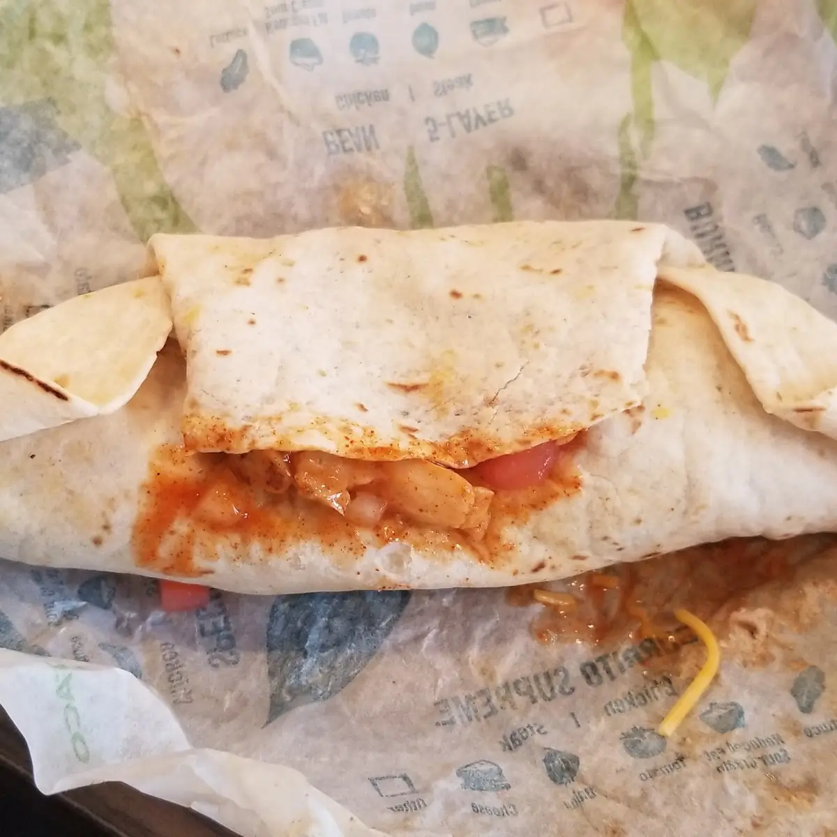 Chicken Burrito Supreme