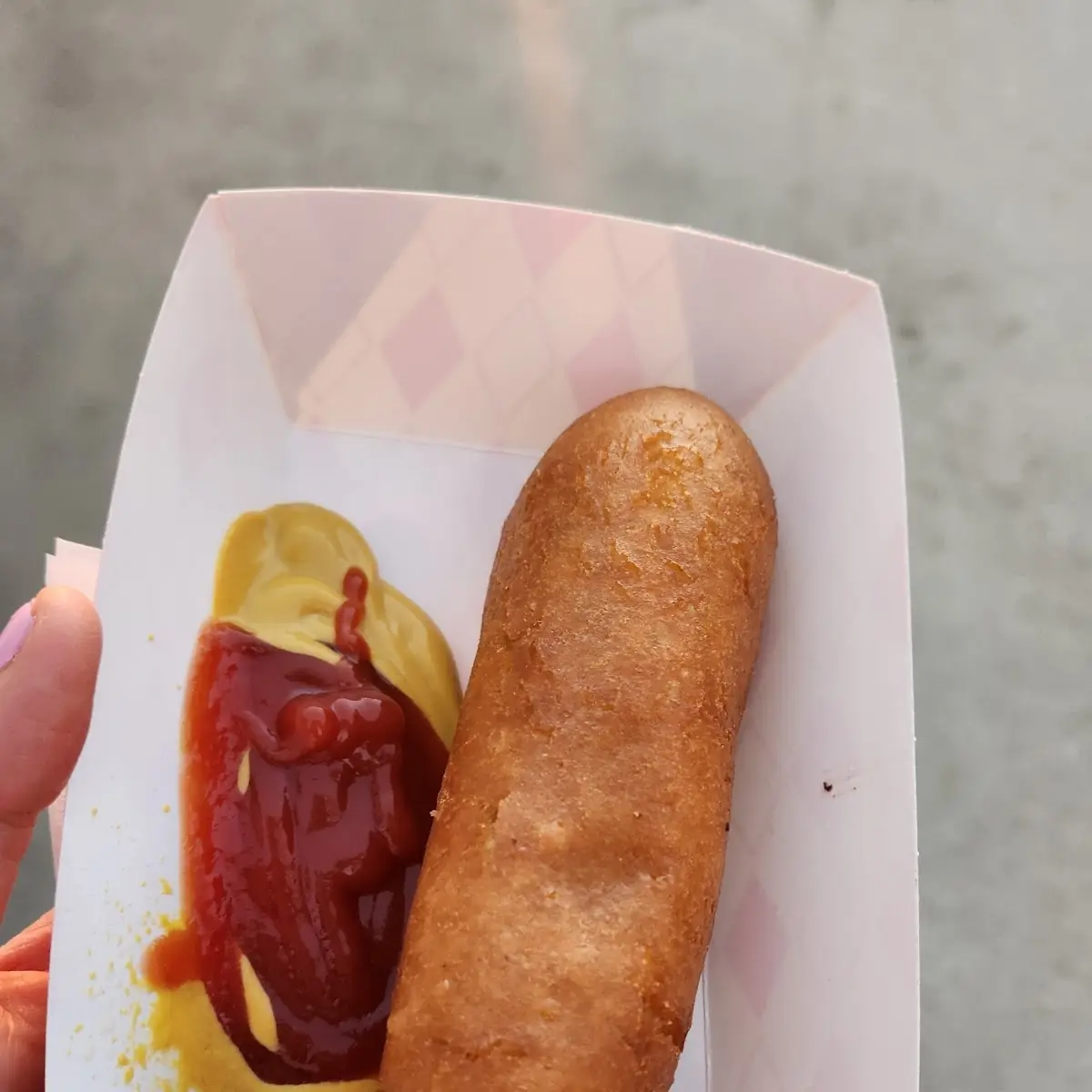 2 Corn Dogs Fries and Drink