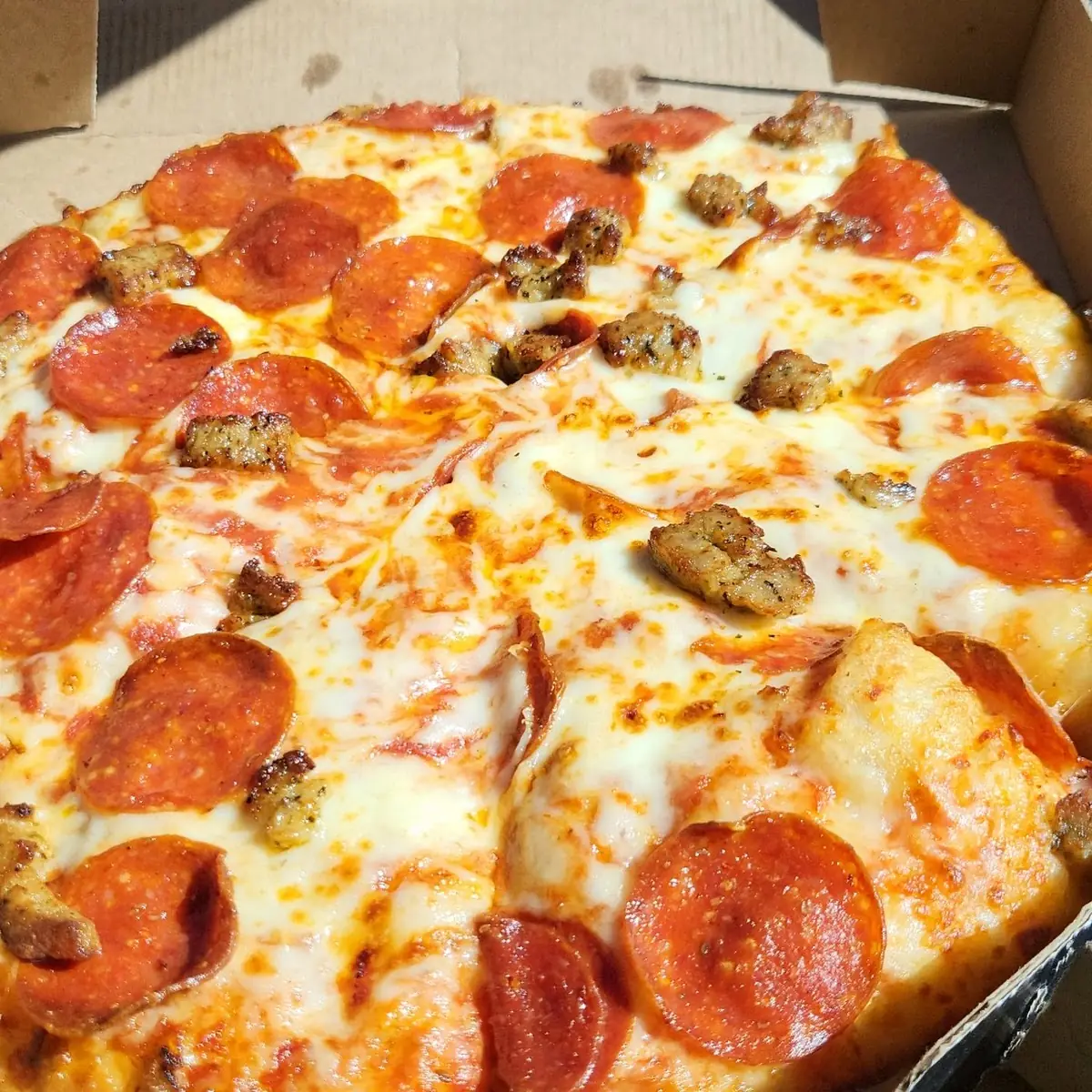 Pepperoni and Sausage Pizza
