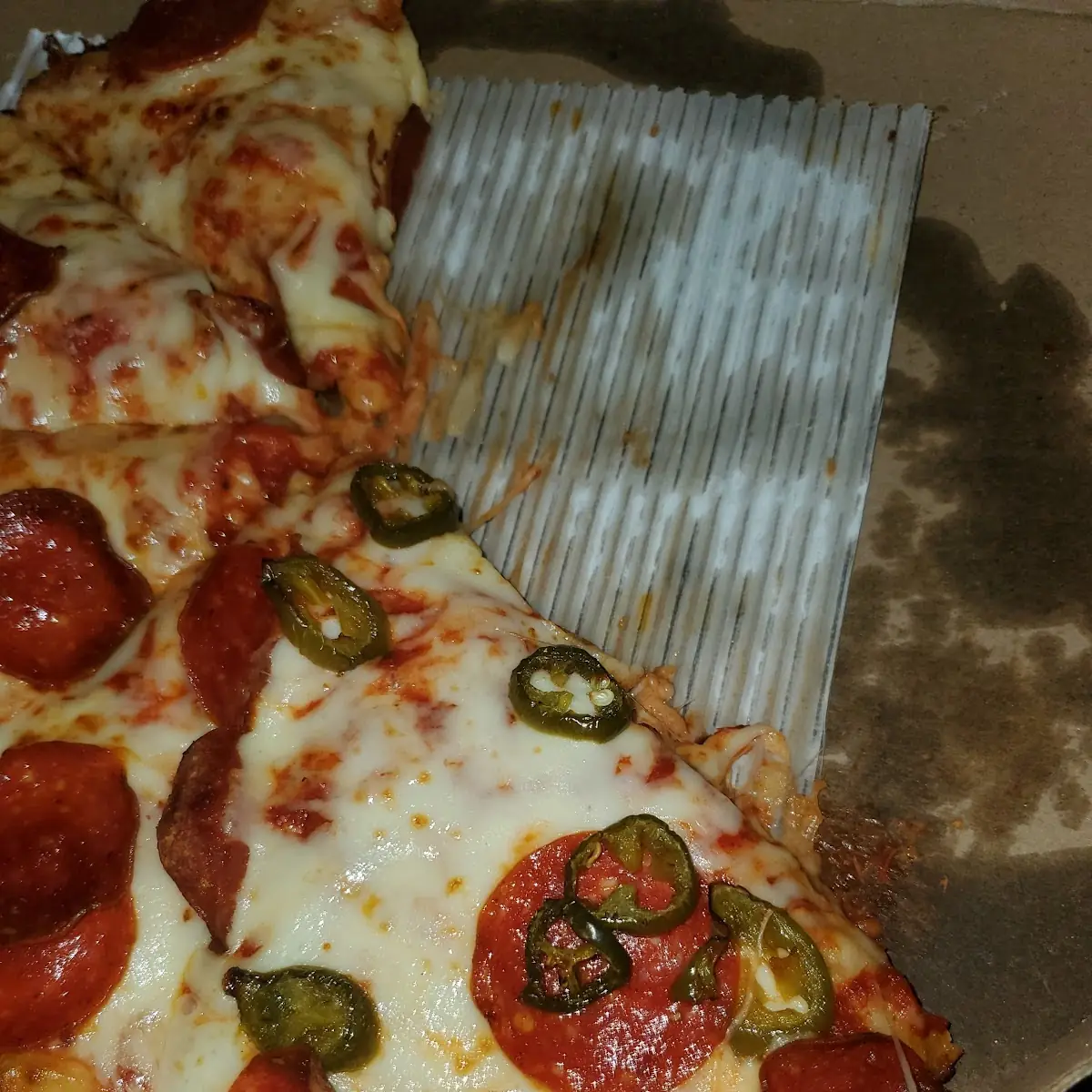 Pepperoni Pizza with Jalapenos Deep Dish
