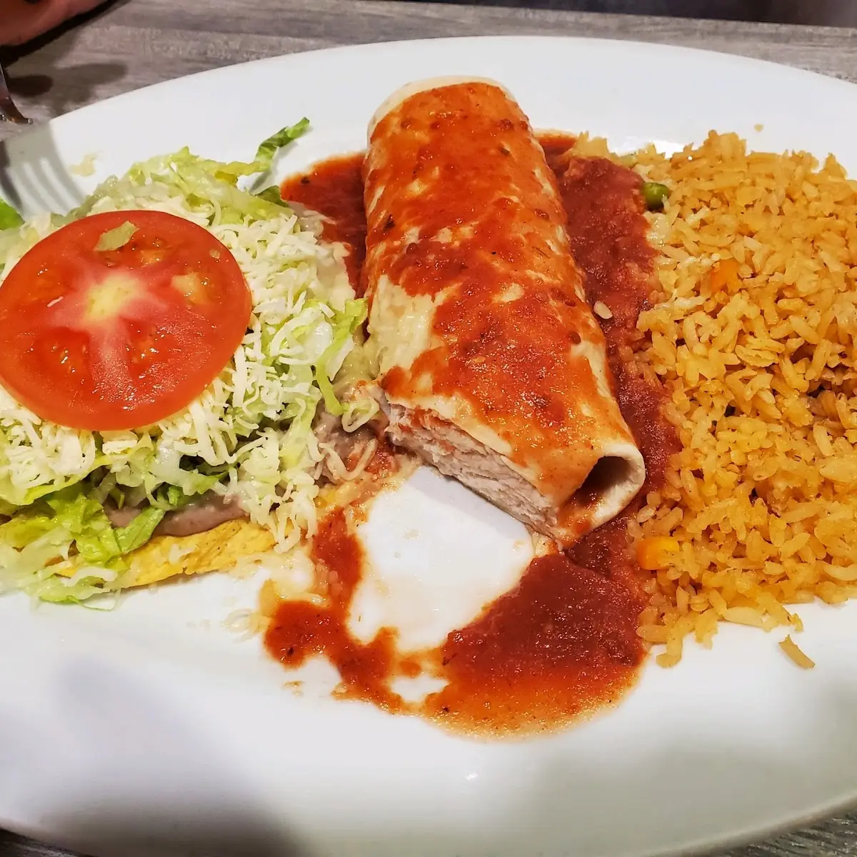 Lunch Chicken Burrito