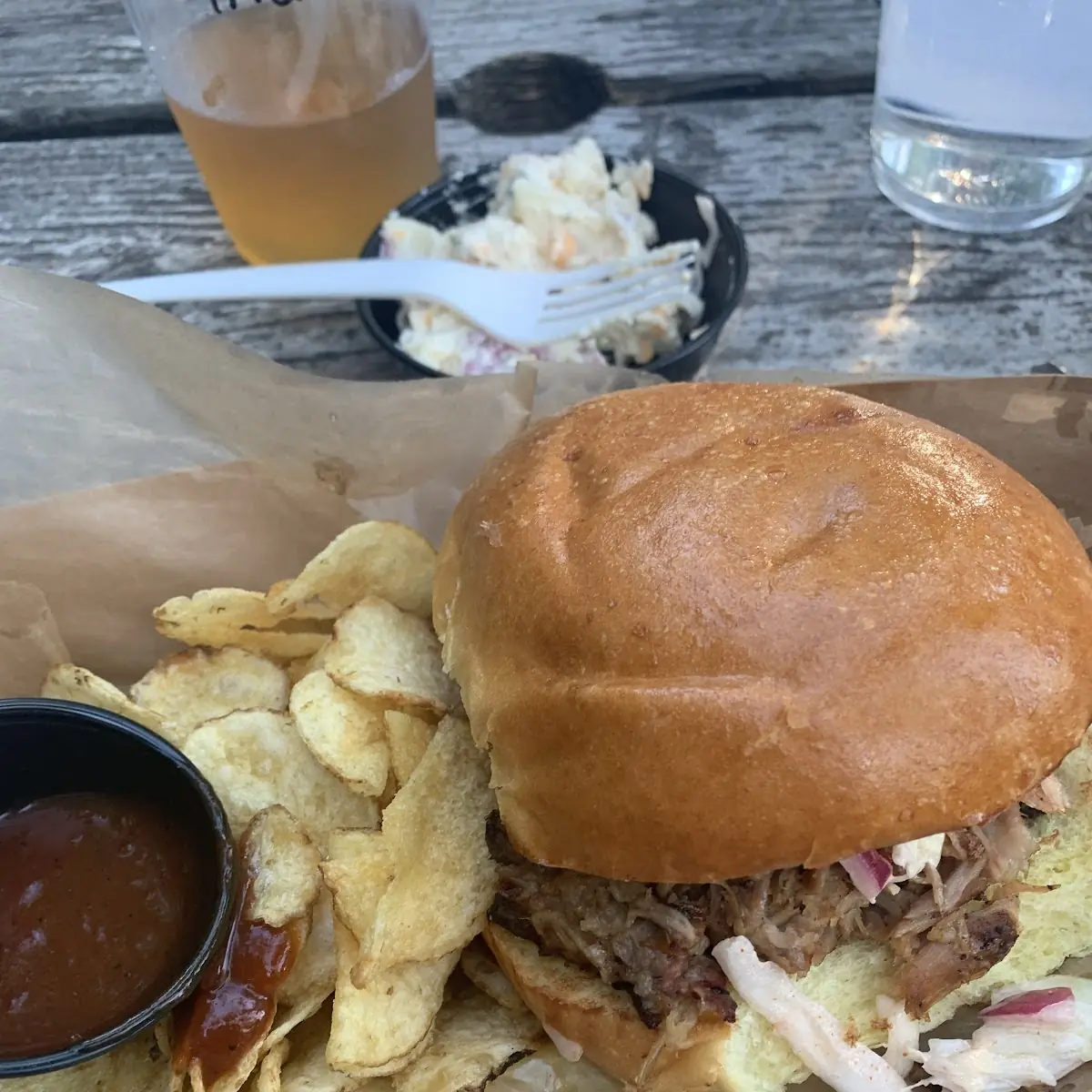 Smoked Pulled Chicken Sandwich