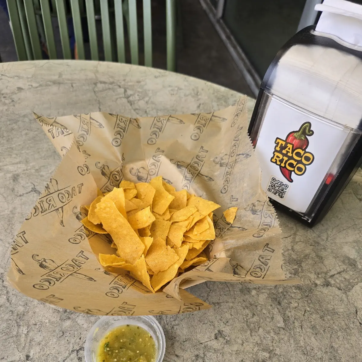 Chips and Salsa Verde