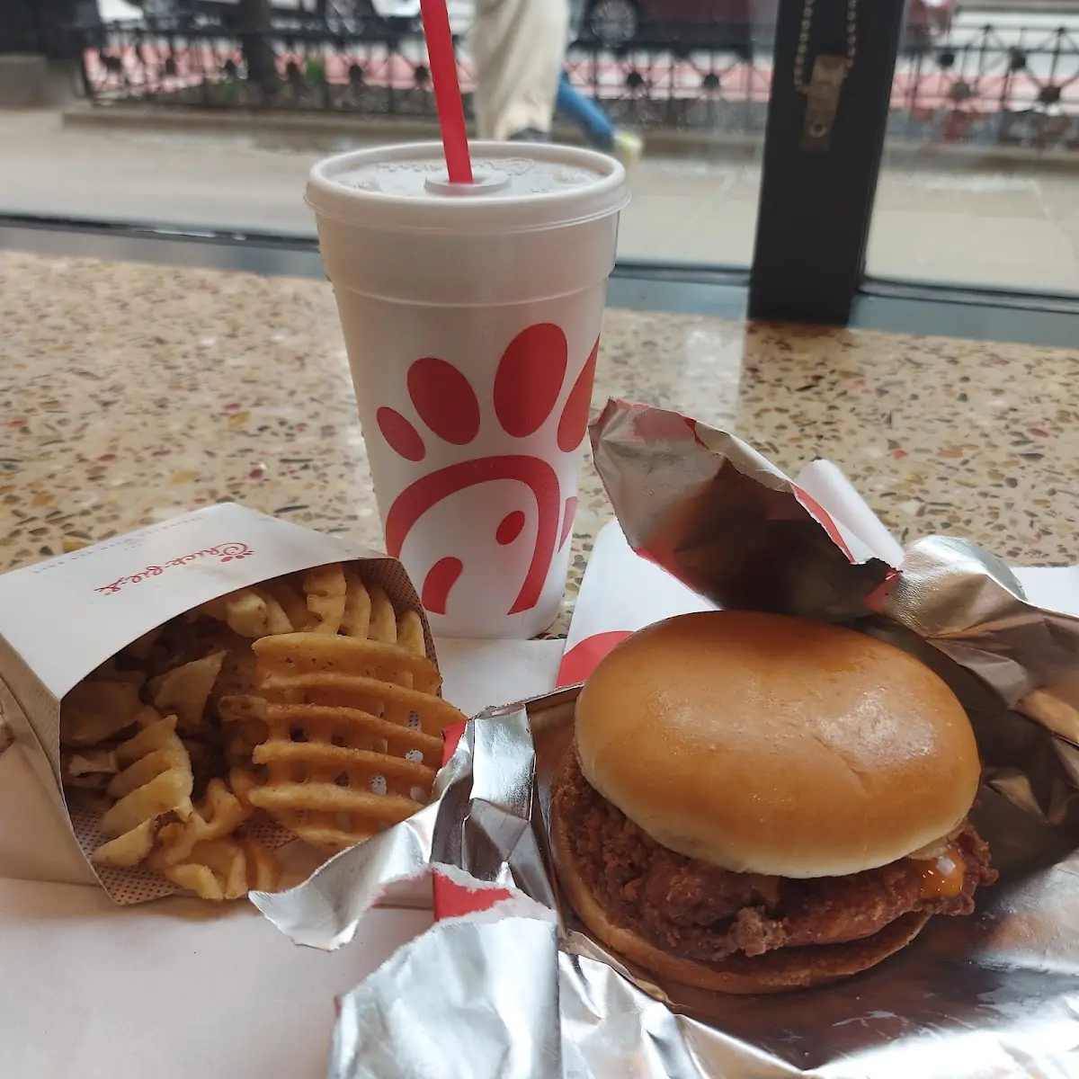 Spicy Chicken Burger Meal