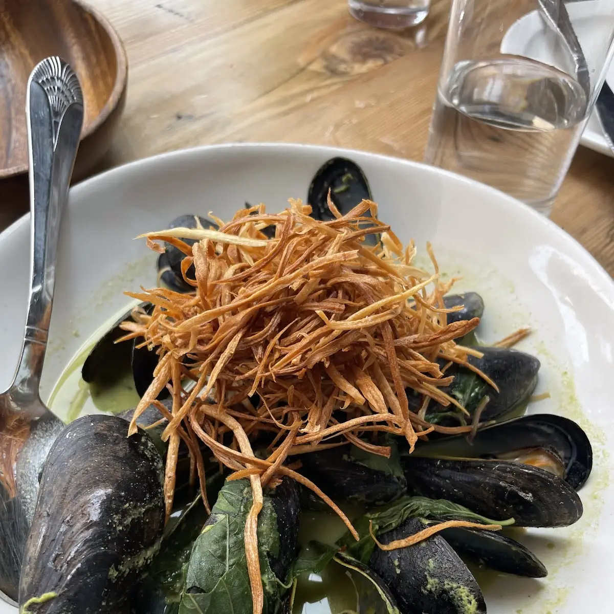 Mussels in Green Curry