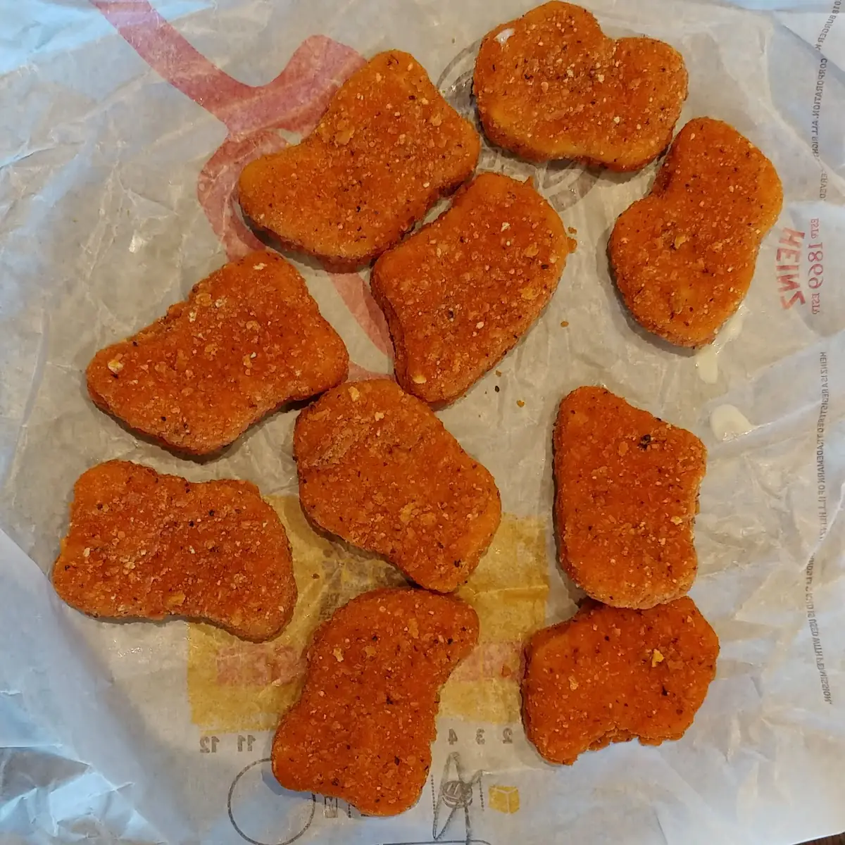 Spicy Chicken Nuggets with Ranch Dressing