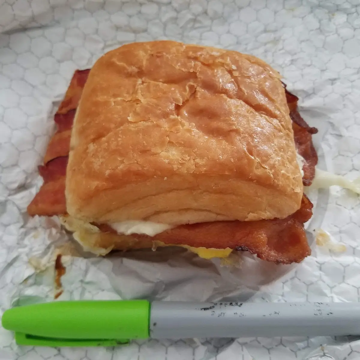 Bacon Egg Swiss Cheese Croissant