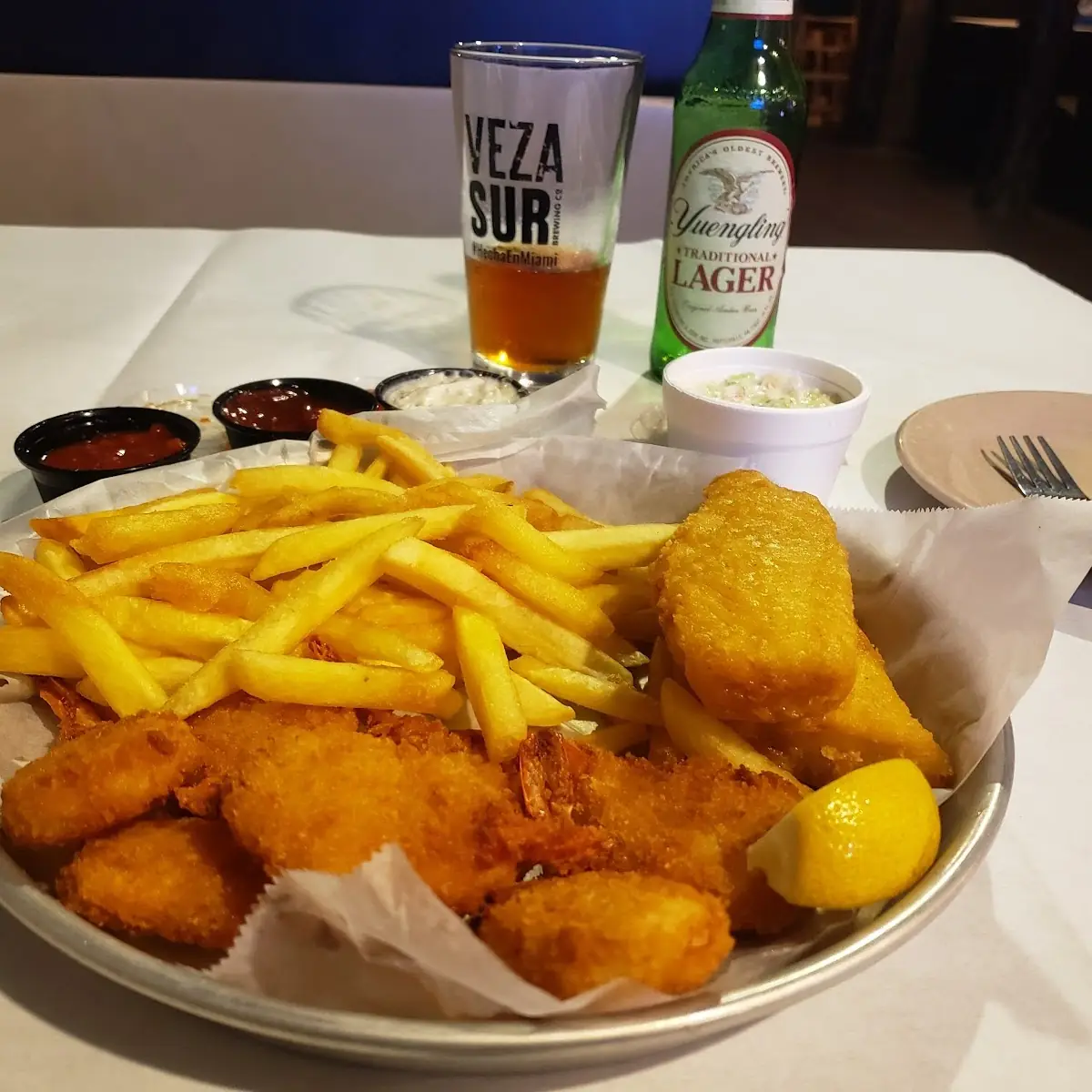 Fried Shrimp and Fish Platter