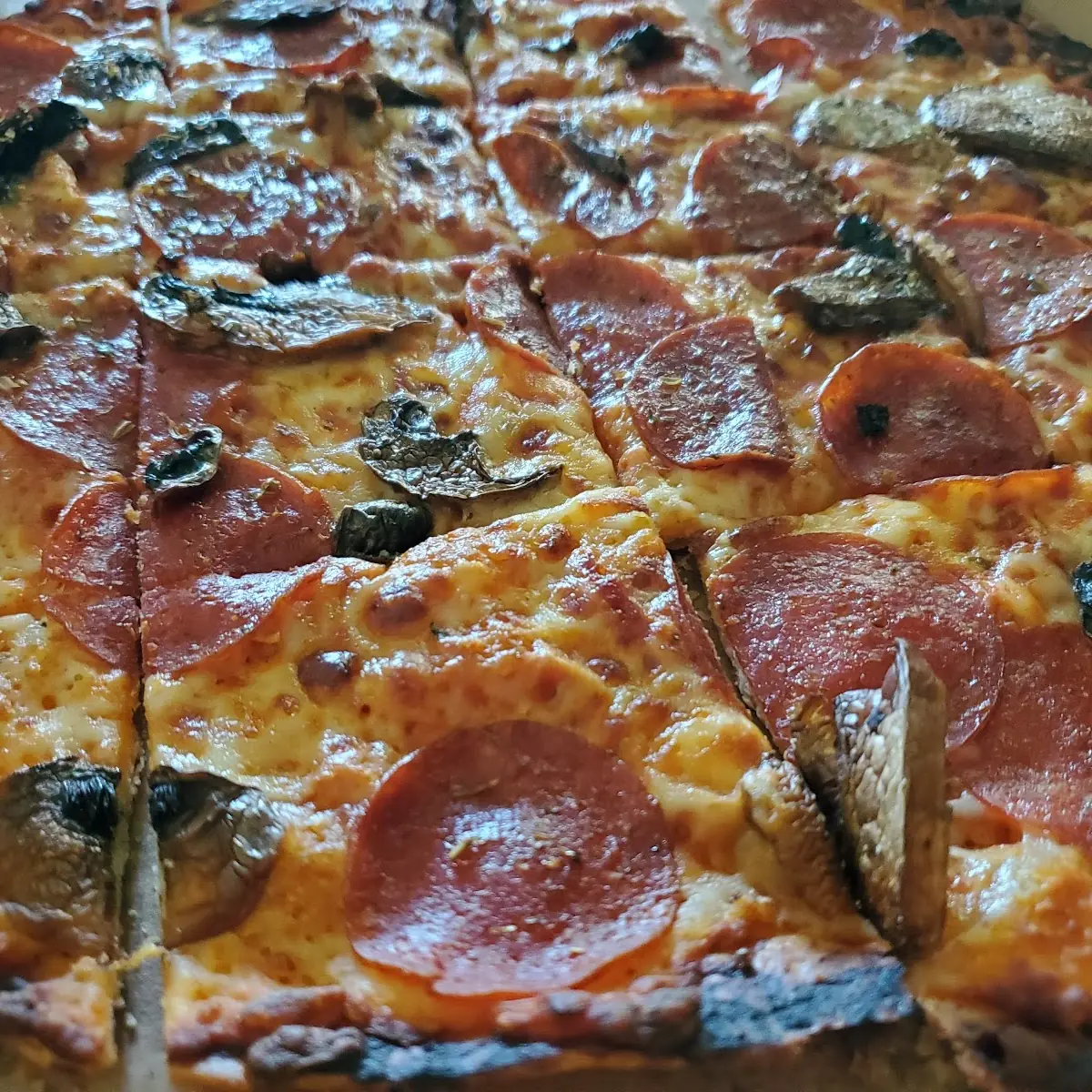 Pepperoni and Mushroom Pizza