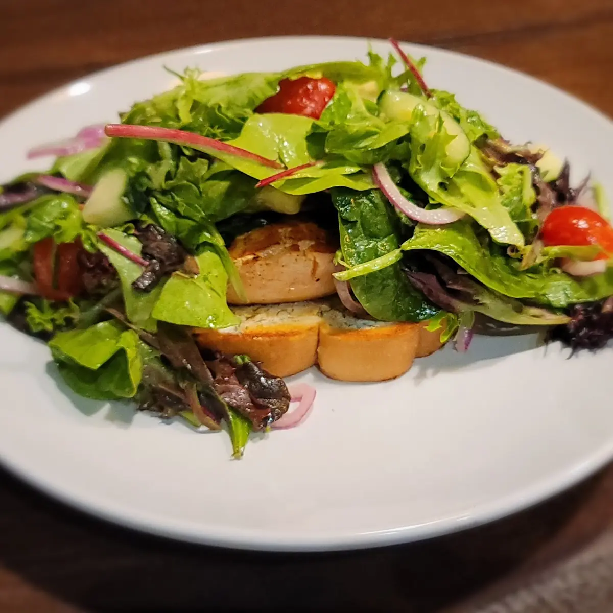 Open-Faced Salmon Sandwich Special