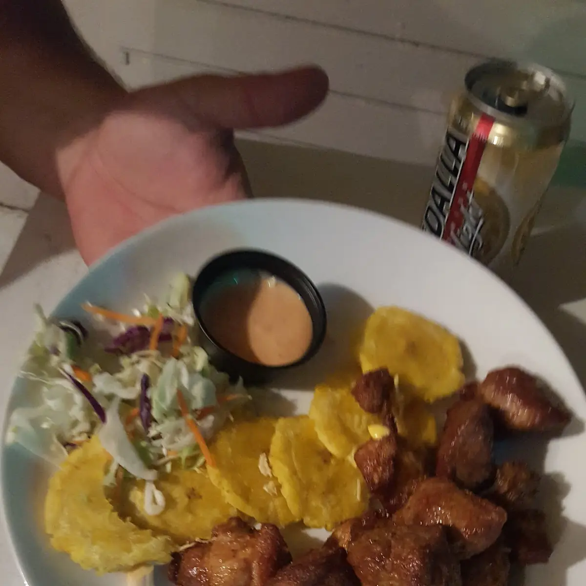 Carne Frita Con Tostones