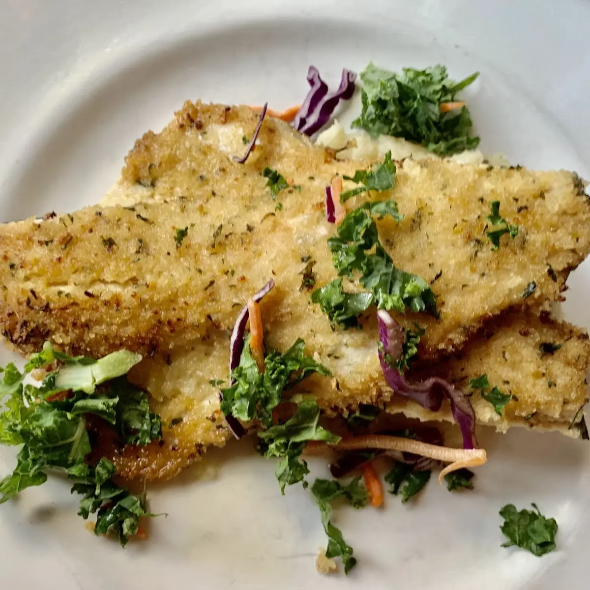 Garlic and Herb-Crusted Trout